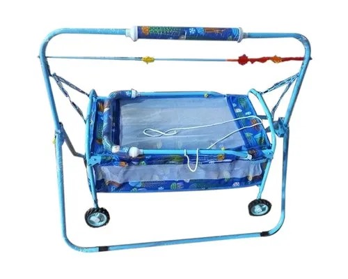Blue Baby Iron Folding Cradle Manufacturers, Suppliers in Delhi