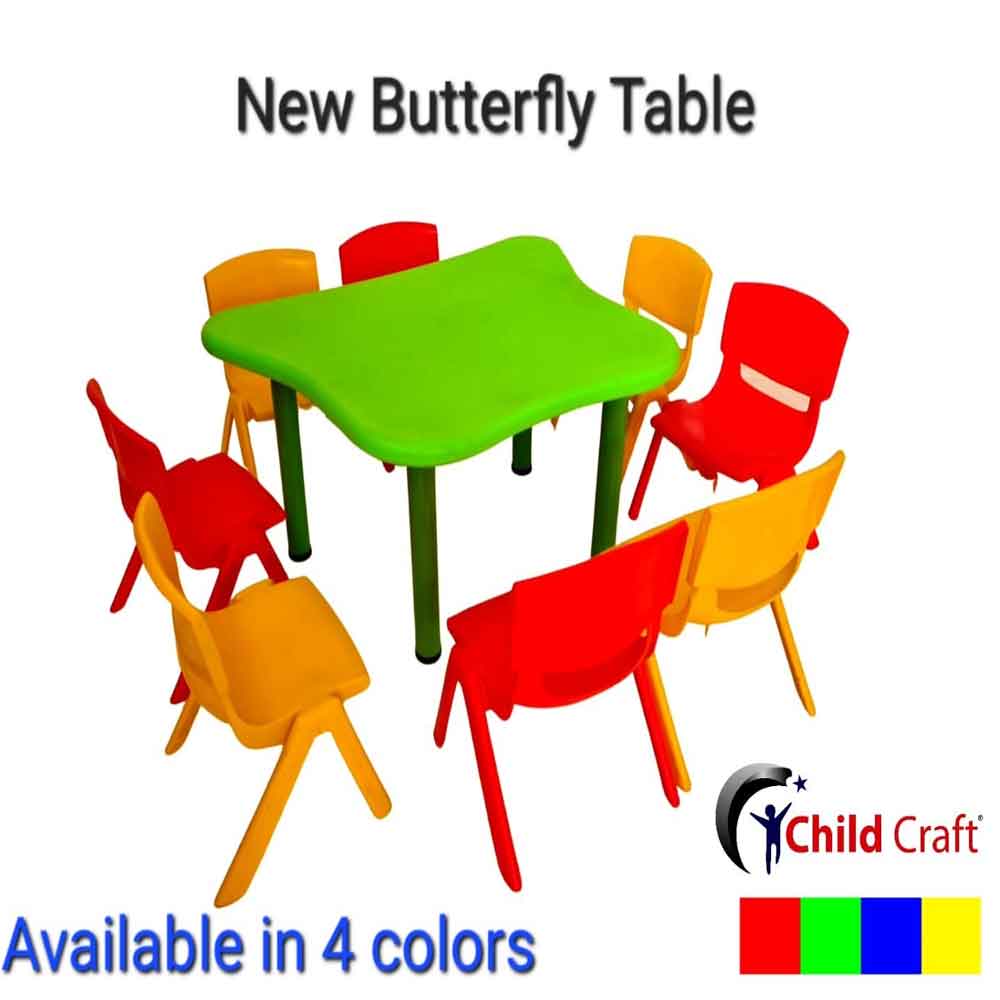 Kids Playschool Butterfly Table With Chairs Manufacturers, Suppliers in Delhi