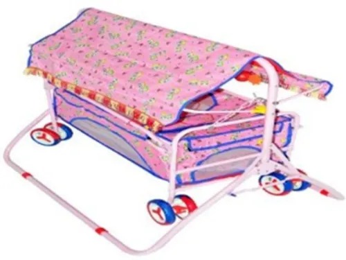 Modern Pink Baby Cradle with Shade Manufacturers, Suppliers in Delhi